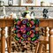 Floral Dia De Los Muertos Serape Fiesta Mexican Table Runner, Mexico Day of The Dead Kitchen Dining Table Decoration for Home Party Decor 13x72 Inch